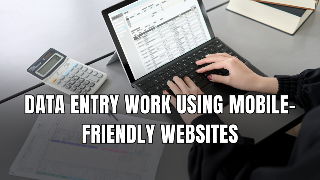 Data Entry Work Using Mobile-Friendly Websites