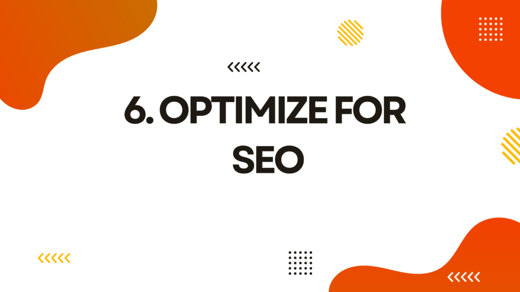 Optimize for SEO