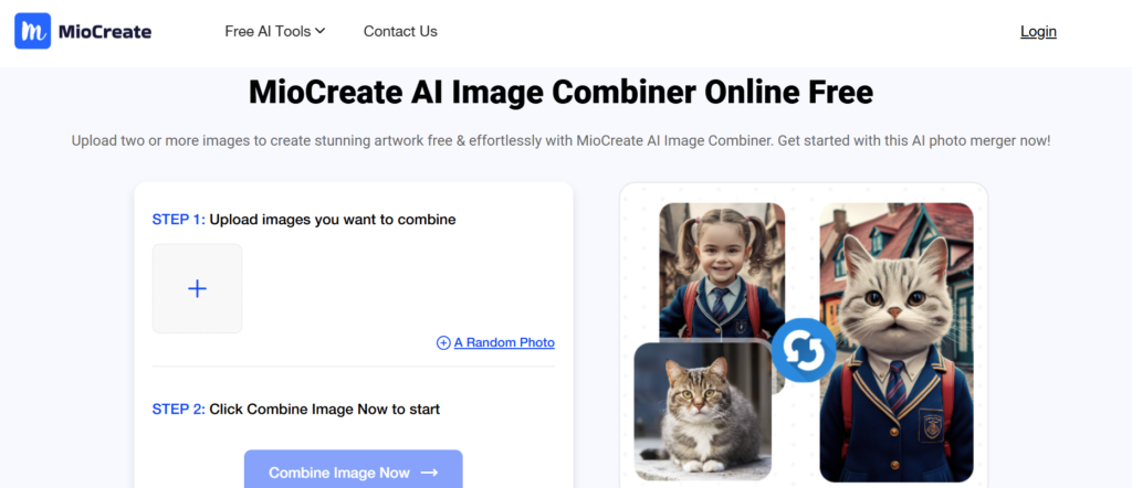 MioCreate AI Image Combiner Online Free