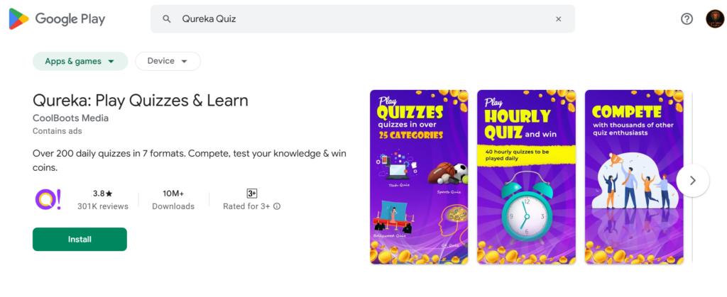 Qureka Quiz