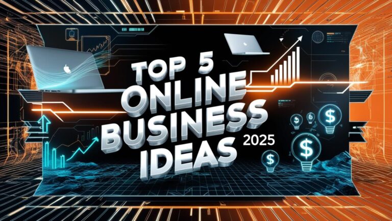 Top 5 Online Business Ideas To Start In 2025