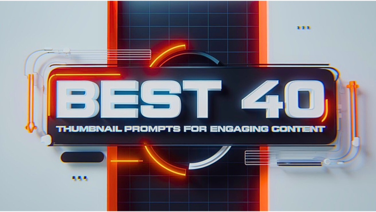 Best 40 Thumbnail Prompts