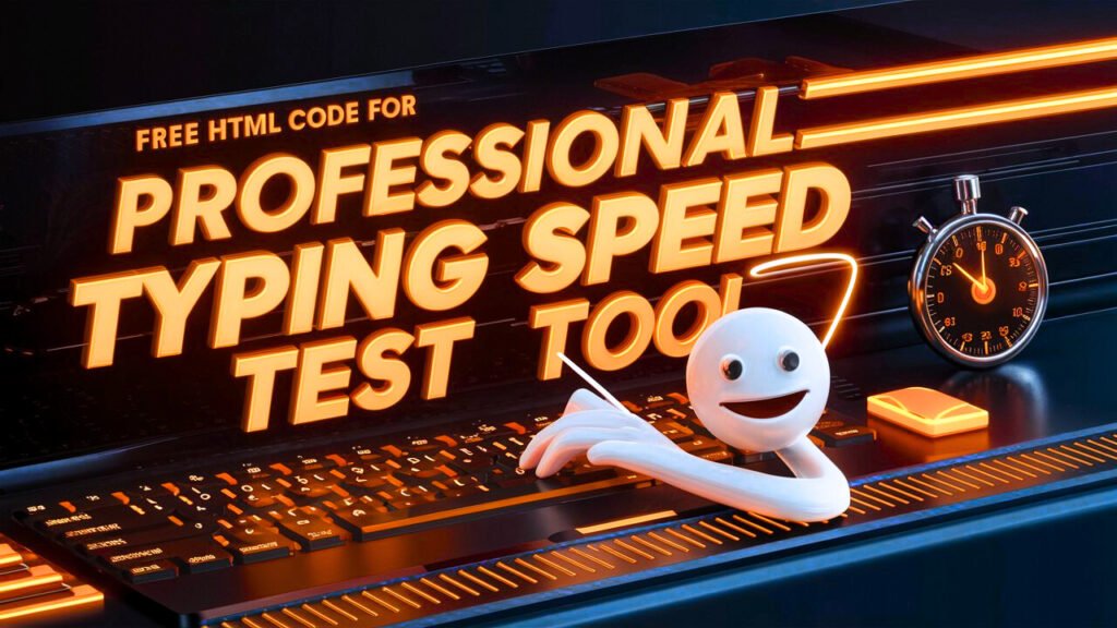 Professional Typing Speed Test Tool Free Code